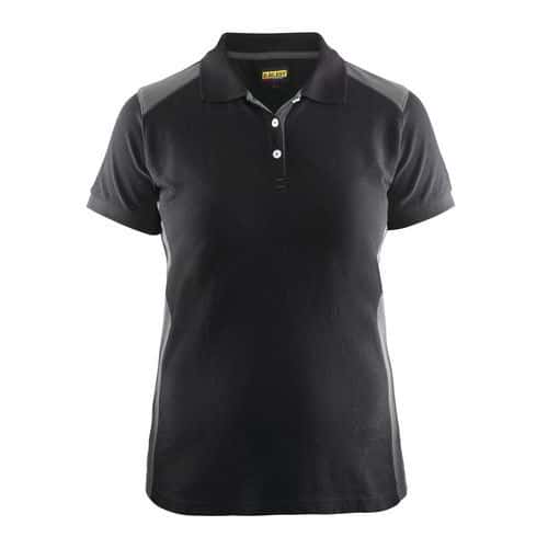 Polo femme noir/gris