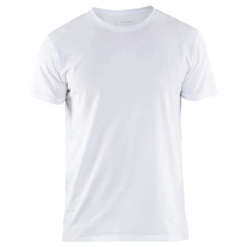 T-shirt stretch blanc