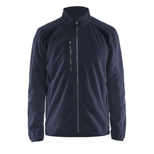 Veste micropolaire marine foncé/noir