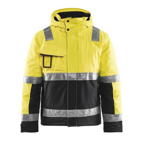 Veste haute visibilité hiver stretch 2D jaune fluorescent/noir