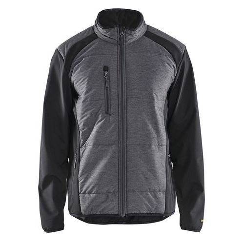 Veste hybride noir/gris foncé