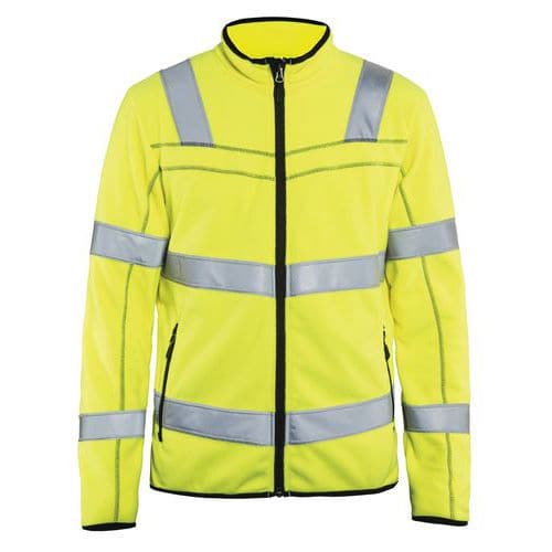 Veste micropolaire Haute-visbilité jaune fluorescent