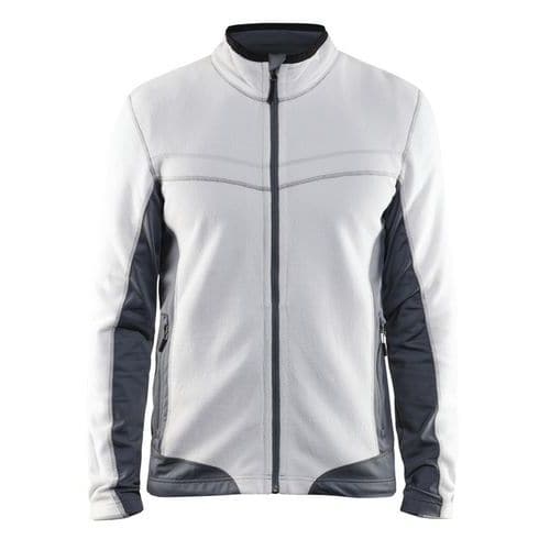 Veste micropolaire blanc/gris