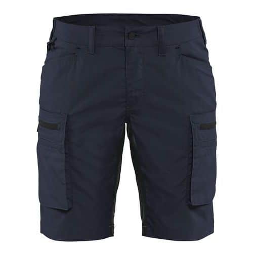 Short services stretch femme marine foncé/noir