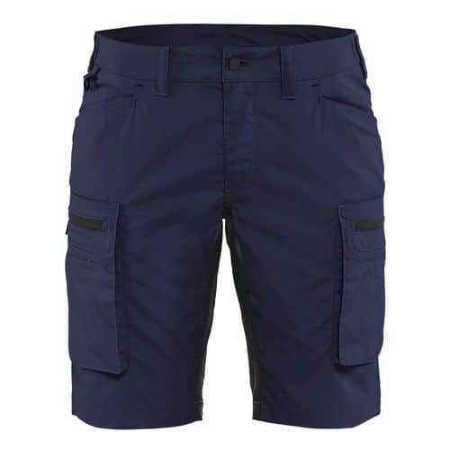 Short services stretch femme marine/noir