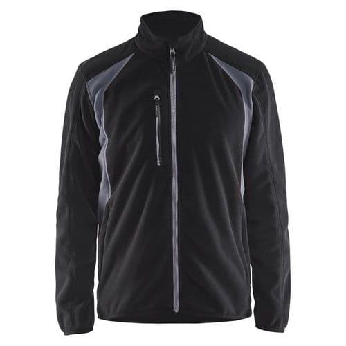 Veste micropolaire noir/gris