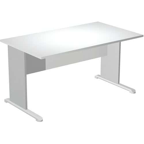 Bureau droit avec pieds L Fast - 140 cm - Artarredi