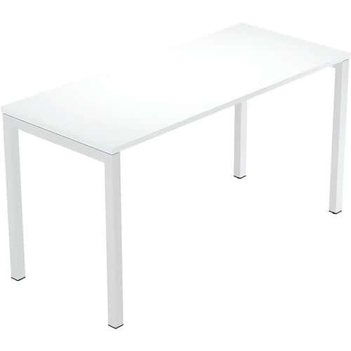 Bureau droit Fast 4 pieds métal - 140x60 cm - Artarredi