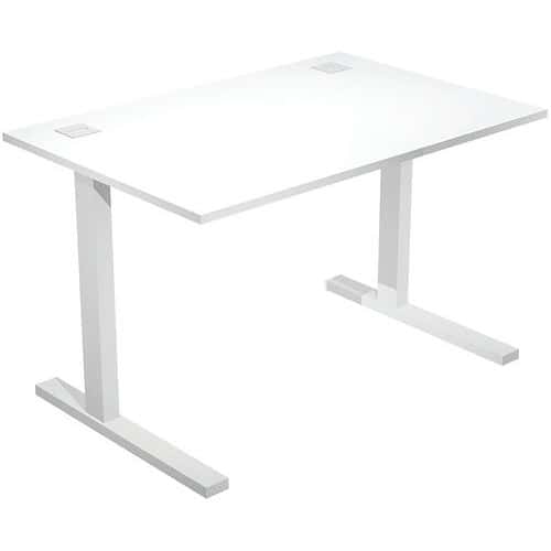 Bureau droit Visual sans voile de fond - 120 cm - Artarredi