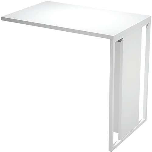 Extension bureau Razor - 80 cm - Pieds blanc - Artarredi