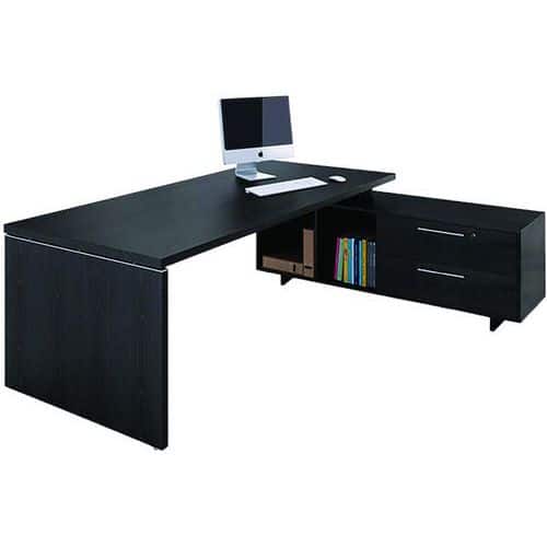 Bureau de direction avec console et pied panneau Royal - Artarredi