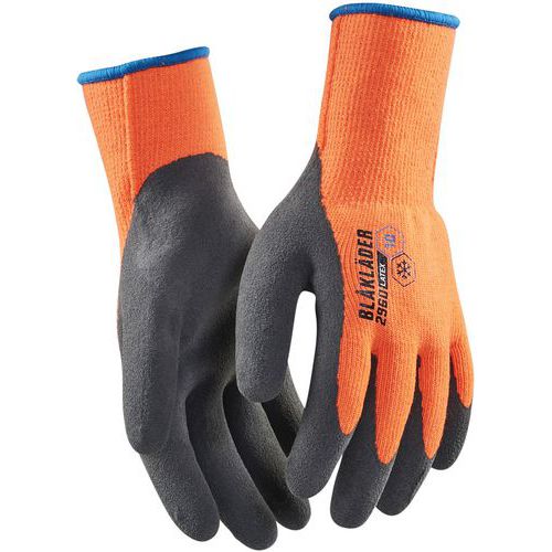 Gants artisan doublés en latex trempé jauge 10 - Orange - Blåkläder