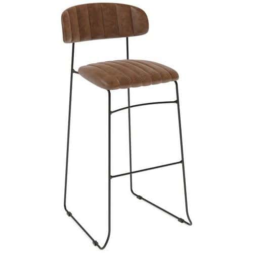 Tabouret empilable MUNDO simili cuir