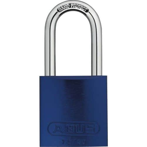 Cadenas de sécurité 72-40 en aluminium haute anse entrouvrant