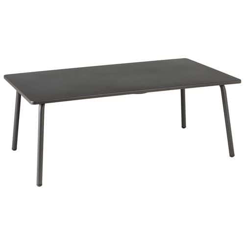 Table basse rectangulaire métal titane Lafuma Mobilier