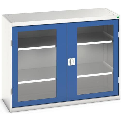 Armoire Verso Portes Transparentes Avec 2 Tablettes 1300x550x1000_Bott