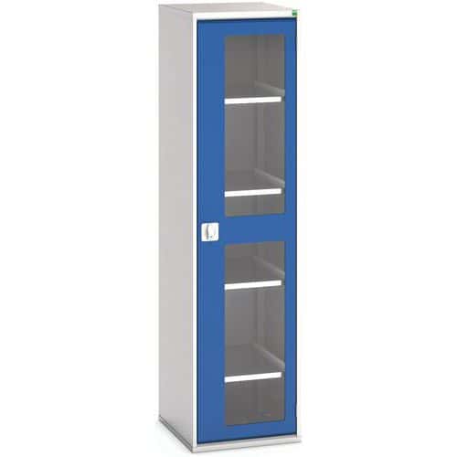 Armoire Verso Portes Transparentes Avec 4 Tablettes 525x550x2000_Bott