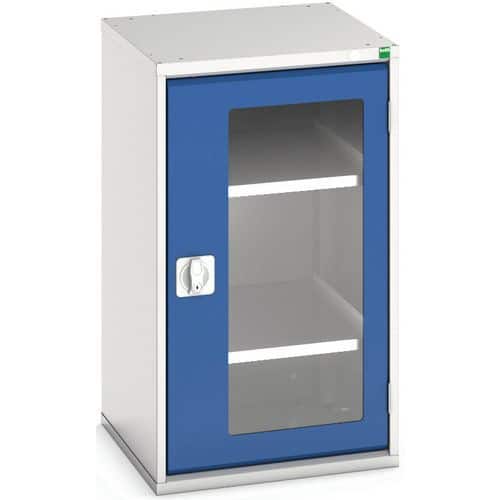 Armoire Verso Portes Transparentes Avec 2 Tablettes 525x550x900 - BOTT