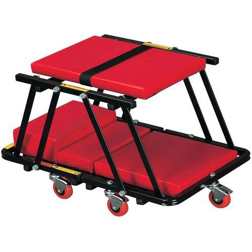 Chariot garagiste transformable en tabouret