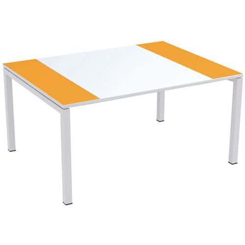 Table de réunion Easydesk - Plateau blanc