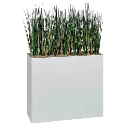 Jardinière métal sur patins M1 hauteur 74 cm Herbes