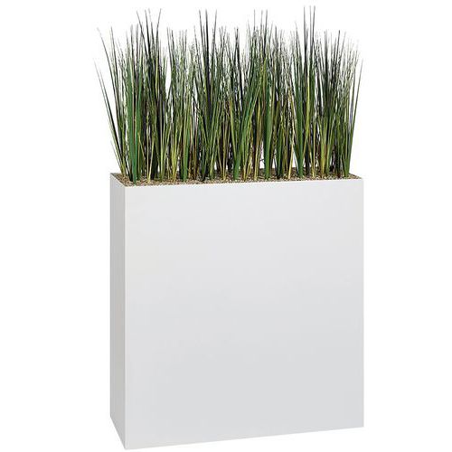 Jardinière métal sur roulettes hauteur 90 cm Herbes