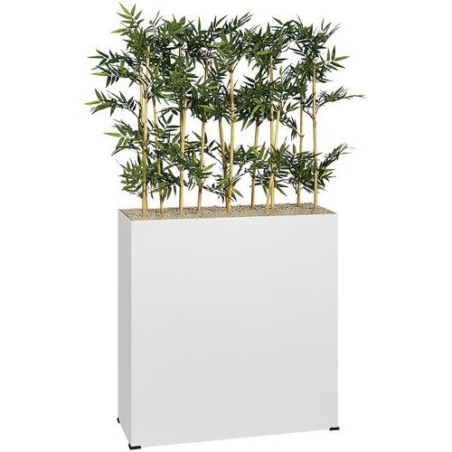 Jardinière métal sur roulettes M1 hauteur 90 cm Bambous