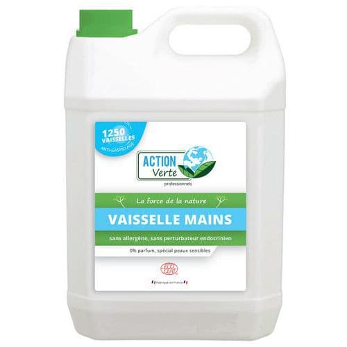 Action Verte liquide vaisselle main Ecocert 1L ou 5 L