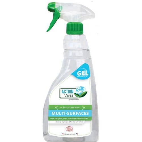 Action Verte gel dégraissant multi-surfaces Ecocert 750 mL - Lot de 6