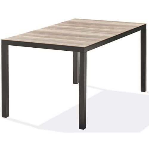 Table de jardin Boston 150x90cm grise anthracite - DCB GARDEN