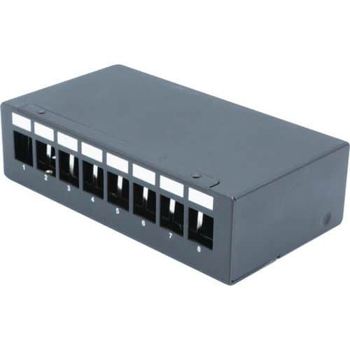 Boîtier 1U 8 ports keystone - Generique