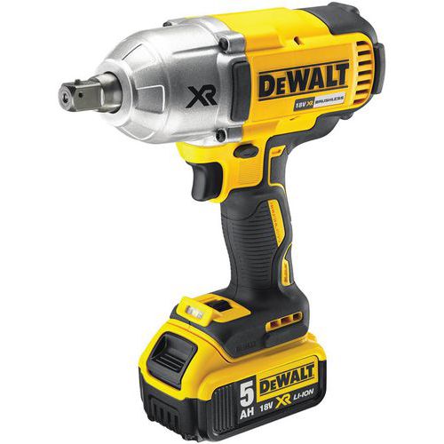 Boulonneuse à chocs 1/2'' XR 18V 5Ah Li-Ion - 3 vitesses - DEWALT