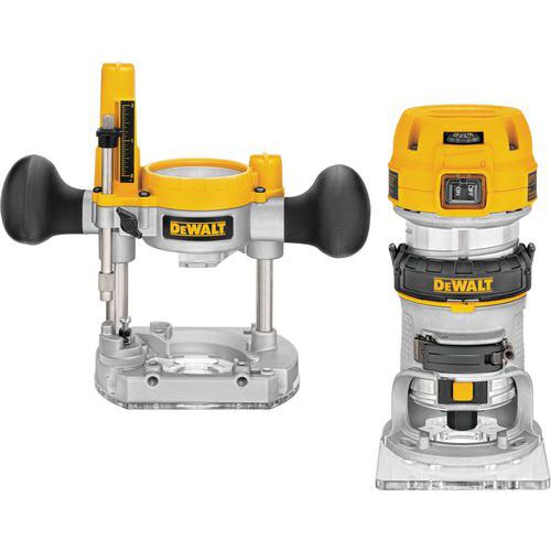 Défonceuse et Affleureuse 900W 6-8mm - coffret - DEWALT