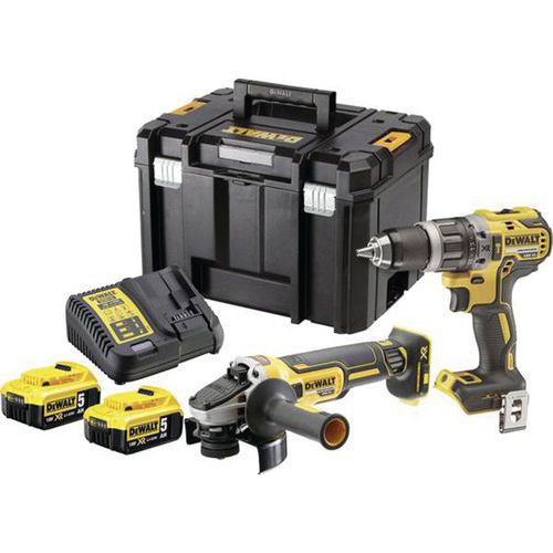 Kit 2 outils XR 18V 5Ah-Li-Ion Brushless - DEWALT