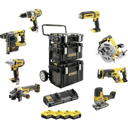 Kit Premium 8 outils XR 18V 5Ah - DEWALT