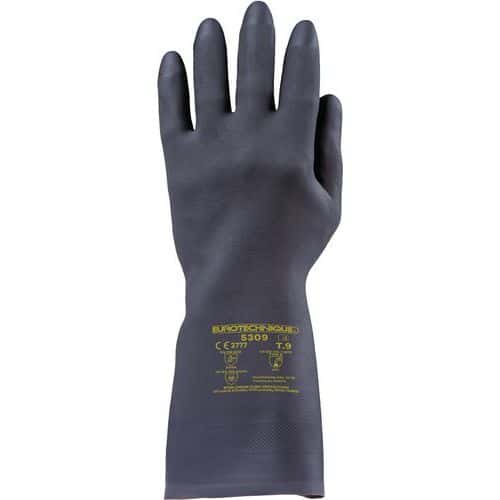 Gants Eurochem 5310 néoprène noir flocké - Coverguard