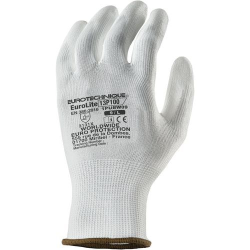 Gants Eurolite 13P100 J13 Polyéthylène blanc - Coverguard