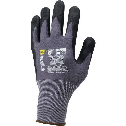 Gants Eurolite 15N600D enduit nitrile Polyamide et picots - Coverguard