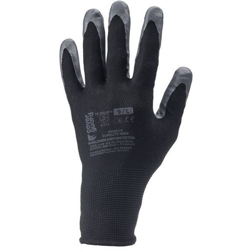 Gants Eurolite 1NIBB J13 enduit nitrile gris - Coverguard