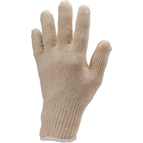 Gants Eurolite 4300 J10 coton ecru poignet tricot - Coverguard