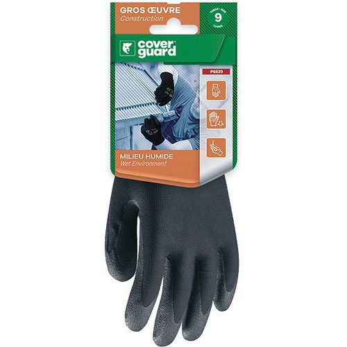 Gants Eurolite 6640 Polyamide enduit mousse PVC - Coverguard