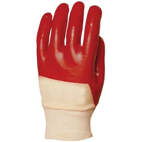 Gants Eurostrong 3420 PVC rouge - Coverguard