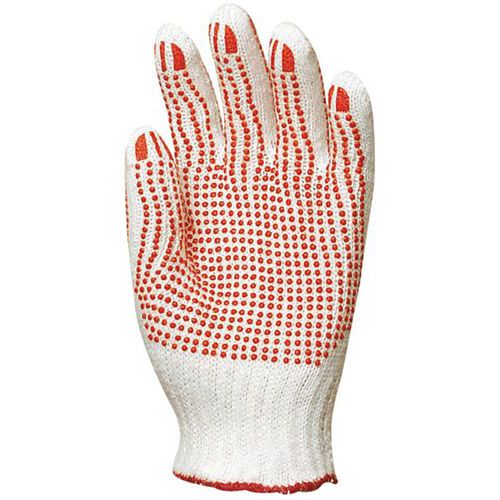 Gants Eurostrong 4350 coton et polyester avec picots - Coverguard