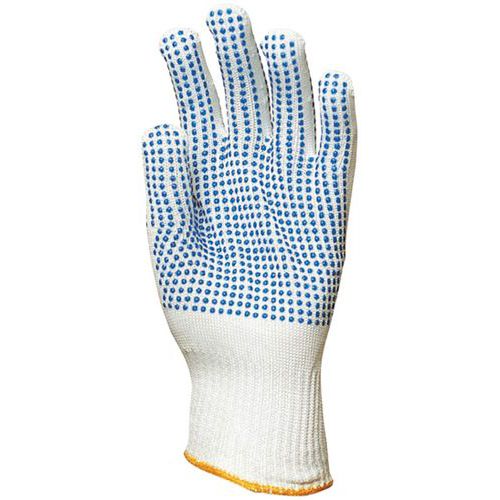 Gants Eurostrong 4367 polyester picots bleus 2 faces - Coverguard