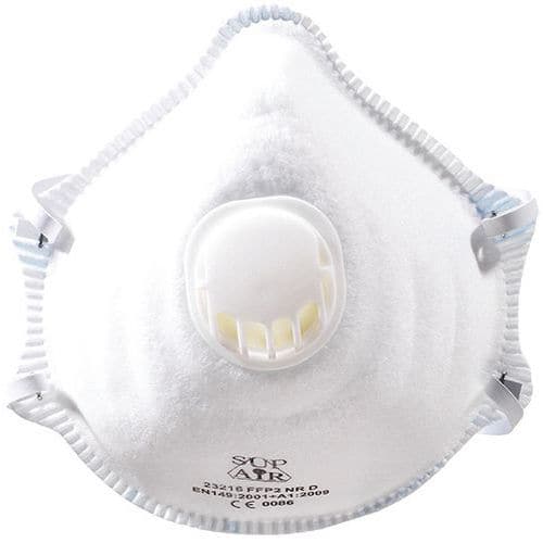 Masque FFP2 PREM'S coque valve - 10 pièces - Coverguard