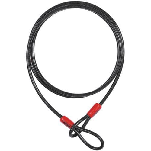 Câble de sécurité en acier double boucles - Abus