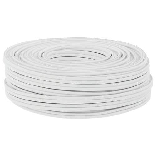 Couronne 100 m, câble rond 2x1,5 mm² pour haut-parleur