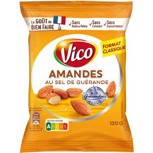 Amandes au Sel de Guérande 120 g - Vico