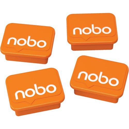 Aimants Nobo Orange pour tableau blanc