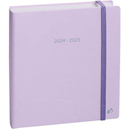 Agenda journalier 2025 16 mois Pastel Plan Day - 16x16 cm - Quo Vadis